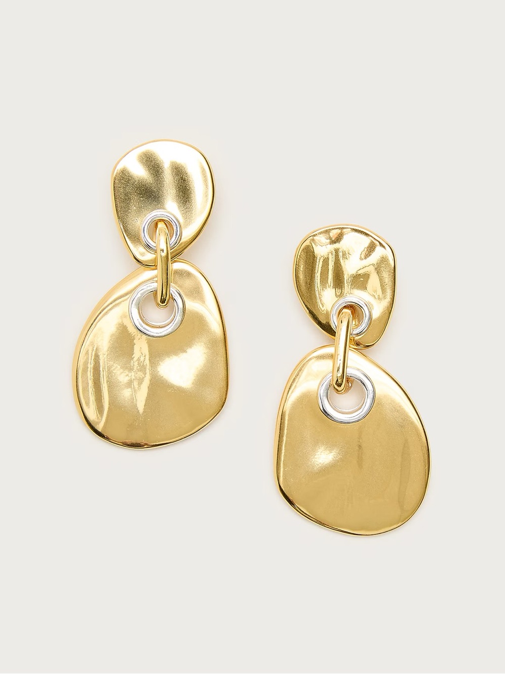 J. Crew Gold Linked Drop Earrings - Picture 3 of 3